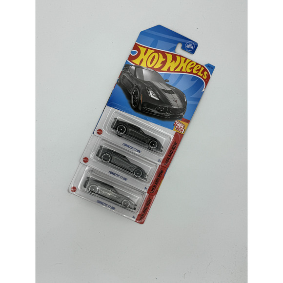 2023 Hot Wheels THEN AND NOW 1/10 Corvette C7 Z06 Lot of 3 - Picture 1 of 2